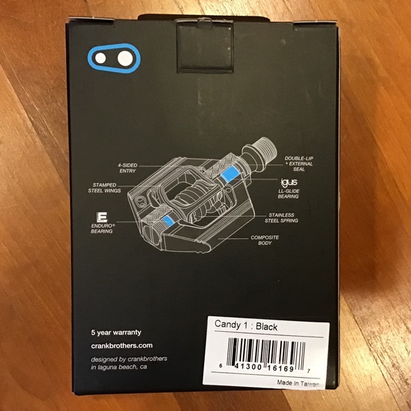 Crank Brothers Candy 1 Clip-in Bike Pedals NIB Cycling Bicycle - Picture 4 of 12